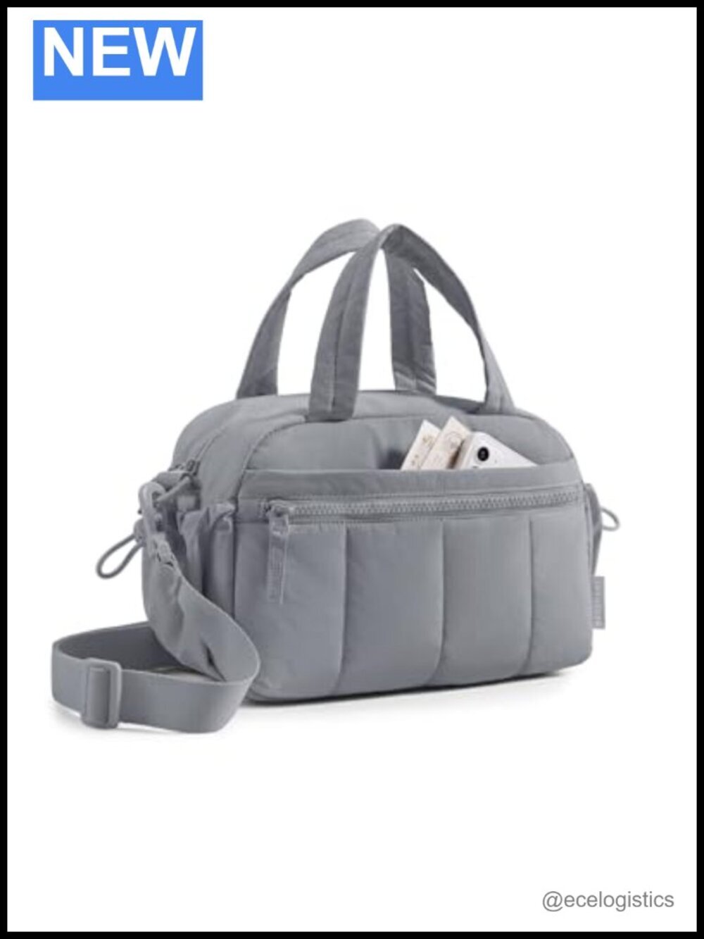 Mini Duffel Bag with Wet Pocket, Water Resistant Travel Crossbody, Lightweight